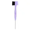 Cepillo de Cejas de Acero de Doble Punta Colorido, Peine para el Cabello, Iluminador Tres en Uno, Peine de Cola Puntiaguda de Doble Uso, Cepillo de Limpieza de Agujas, Peine de Cejas de Aguja de Acero