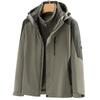 Chaqueta tres en uno para pareja, para hombre y mujer, abrigo nuevo, cortaviento, cálido, invierno, ropa de trabajo, forro polar, logotipo impreso personalizado
