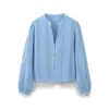 Top Elegante de Manga Larga con Bordado Hueco Estilo Europeo y Americano Transfronterizo 2026 Nueva Moda para Mujer Venta al por Mayor 8741085