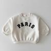 Roupas para Bebês e Crianças Pequenas Moletom Casual Listrado com Letras Estilos Primavera e Outono para Meninos e Meninas Unissex Tops Versáteis Tendência
