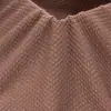 Tecido de Lã Tricotado Texturizado Tr Agulha Grossa Padrão Escama de Peixe Camiseta Tricotada Cardigã Tecido de Moda Atacado