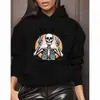 Diseño de Sudadera con Patrón de Calavera de Halloween Venta al por mayor Transfronteriza Adecuado para Temu Wi
