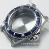 Caja de reloj vintage de cristal de zafiro plano de 39.5 MM, impermeable, compatible con: NH35 NH36 NH34