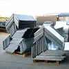 Tubería de Ventilación de Extracción de Humo de Incendio para Sótanos Soldada Rectangular Galvanizada de Fábrica de Shenzhen Hoja de Hierro Blanca Brida de Placa Común Conducto