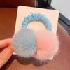 Cuerda para el cabello con bola de felpa para otoño e invierno para niños, linda, dulce, peluda, anillo para el cabello, liga para el cabello de alta elasticidad para niñas, cuerda para el cabello, accesorios para el cabello