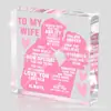 Nuevo Producto Transfronterizo Superventas Amor Acrílico Transparente Día de la Madre Día de San Valentín Navidad Adornos Artesanales para el Hogar