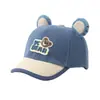 Gorra Personalizada de Invierno Gorra de Béisbol para Niños Etiqueta Estilo K Oso Dibujo Animado Gorra con Visera Para Niños de 2 a 5 Años Gorra a Prueba de Frío para Bebé