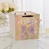 Bolsa de Tote con Pintura al Óleo de Flores Bolsa de Regalo Bolsa de Regalo Cuadrada Bolsa para Empaquetar Ramo de Floristería Bolsa de Regalo para el Día de San Valentín En Stock