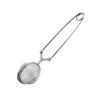 Filtro de Té de Acero Inoxidable 304 para Uso Doméstico, Colador de Hojas de Té, Herramienta Filtro de Polvo y Residuo con Mango Redondo