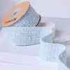 Cinta a cuadros estilo Chanel tejida con purpurina material para manualidades lazo accesorios para el cabello zapatos collar de flores accesorios para sombrero