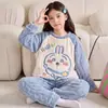 2026 Pijamas Nuevos para Niños Franela Más Terciopelo Engrosado Terciopelo Otoño e Invierno Conjunto Infantil Niños Polar de Coral Ropa de Casa