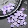 Cuentas de Flor de Cinco Pétalos de Jade 12mm Jade Rojo Jade Morado Jade Verde Accesorios DIY para Pulseras, Collares, Aretes