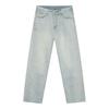 Jeans Nirben Denim multicolor reto lavado versão coreana masculina de perna larga reta solta calças casuais Joker