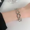 Joyería Transfronteriza de Acero de Titanio Europea y Americana, Pulseras de Diseño de Moda y Exagerado, Pulseras Ajustables de Gama Alta de Nicho que No se Desvanecen