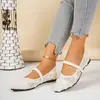 Verão 2026 Novos Sapatos Mary Jane Florais de Alta Qualidade Elegância Francesa Moda Chic Renda Planos Sapatos Individuais Femininos