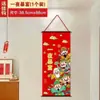 Festival de Primavera y Año Nuevo Estilo Nuevo Dios de la Riqueza Colgante Tendencia Nacional Dibujos Animados Estilo Chino Sala de Estar Dormitorio Entrada Decoración Atmósfera Festiva Pintura Colgante