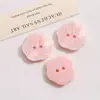 Botones de Resina de Forma Irregular con Dos Ojales Parches de Joyería Acrílica Accesorios para Pendientes y Llaveros DIY