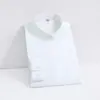 Nueva Camisa de Fibra de Bambú con Cuello Mao Estilo Zhongshan Cuello Redondo para Hombre, Estilo Italiano Estilo Británico Modelo de Exportación Camisa de Manga Larga