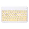 2024 para ipad10 tecla redonda cor teclado bluetooth 11 três sistema universal portátil fino teclado tailandês