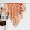 Estilo chino estilo pintura al óleo camelia moderno gasa 90 pañuelo cuadrado grande bufanda de seda para mujer bufanda de primavera y otoño con temperamento para combinar con camisa chal