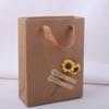 Bolsa de papel kraft diy caja de regalo bolsa de regalo de flor seca bolsa de regalo flor de papel flor de imitación embalaje rafia