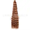 Perucas de Crochê Deep Wave para Tranças Sujas Transfronteiriças da África, Cabelo Trançado, Cachos Longos, Cachos Latino-Americanos, Extensões de Cabelo de Fibra Química