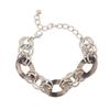 [3 cores opcionais] pulseira de pulso feminina simples casual cinza gradiente acrílico multicolorido opcional Yi