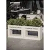 Suporte de Flores de Aço Inoxidável para Exterior Vaso de Flores Varanda Sala de Estar Vaso de Chão Pátio Calha de Flores Divisória de Cerca Caixa de Plantio Canteiro de Flores