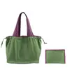 Bolsa de Compras Grande Ecológica Moda Bolsa de Ombro com Cordão Dobrável Portátil Bolsa Tote Grande Capacidade Bolsa para Supermercado