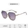 Gafas de Sol con Marco de PC Degradado Moda Casual para Dama Anti-UV Polarizadas Tendencia para Conducir Varillas de Aleación de Zinc