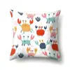 Funda de Almohada Unilateral Creativa Geométrica Funda para Cojín de Sofá de Sala de Estar Funda de Almohada de Poliéster Cubierta Lumbar de Oficina