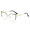 Armazones de Gafas de Miope Estilo Ojo de Gato Europeos y Americanos para Niñas, Versátiles, Gama Alta, Nueva Moda, Retro, Gafas Planas Anti Luz Azul al por Mayor