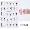 Nuevas pegatinas de uñas transfronterizas ins Día de San Valentín Brillo oso amor flecha de cupido pegatinas adhesivas para uñas