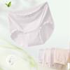 Seda de Morera 10A Algodón Antibacteriano Ropa Interior para Mujer Ropa Interior de Algodón Cintura Media-Alta Ropa Interior para Mujer Sin Costuras Talla Grande