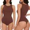 Europeu e Americano Transfronteiriço Mais Vendido Popular Justo Modelador de Barriga Modelador de Corpo Roupa Colete de Cintura Cor Sólida Gola Redonda Macacão Macacão