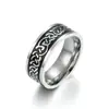 Anillo Retro de Acero Inoxidable Ennegrecido Resistente a la Corrosión para Hombre Huayue Aliexpress Más Vendido, Anillo para Hombre con Baño de Aceite Moderno y Audaz Venta al por Mayor