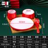 Melamina Hot Pot Shop Table Tableware Conjunto de quatro peças Conjunto de louças de restaurante Conjunto de louças comerciais do hotel Conjunto de louças Pratos