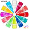 Lua fluorescente lantejoulas monocromático misto nail art lantejoulas terno fosco nail art jóias diamante unhas adesivos