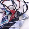 Corbata de Cremallera sin Nudo para Mujeres Cortas Cosplay de Halloween Corbata Perezosa Ropa Británica Corbata JK