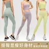 Série de Cores Dopamina Confortável e Respirável Cintura Alta Justo Traje Esportivo Sexy Estilo Deusa Traje de Yoga Fitness