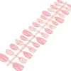 Manicure de Unhas Pequenas Flores Rosa de Verão 30 Peças Unhas Curtas Removíveis Brilho Puro Elegante Unhas de Alta Qualidade Usáveis