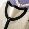 Cardigan Feminino Versátil Elegante Consaini Outono Inverno 100% Caxemira Pura com Zíper, Gola Redonda e Bolso