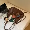 Bolsa de Hombro Grande de Comercio Exterior para Mujer, Bolso de Hombro Versátil de Nuevo Nicho, Mochila Casual y Sencilla para Exteriores y Viajes