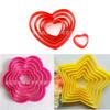 Molde para Galletas de Fondant para Hornear Estrella de Cinco Puntas Flor de Ciruelo Corazón Molde para Galletas Piña Molde para Cortar Molde de Plástico