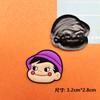 Menino Menina Desenho Animado Princesa PVC Adesivo Macio Patch Acessórios DIY Capa de Celular Adesivo de Geladeira Buraco Fivela de Sapato Acessórios