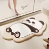 Tapete de Chão Imitação de Caxemira com Ursinho de Desenho Animado Tapete para Banheiro Vaso Sanitário Absorvente Resistente à Sujeira Tapete para Entrada de Vaso Sanitário Tapete de Entrada