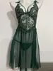 Nueva Ropa Interior Sexy Transfronteriza Europea y Americana de Amazon Puro Deseo Talla Grande Tentación Sexy Encaje Pijama Sexy Estilo Delgado
