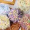 Hilo de arcoíris tejido a mano especial para bricolaje, nuevo estilo de hilo, ganchillo, pinzas para el cabello, sombreros, bufandas, bolsos, mantas de rosas, hojas