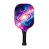 Raqueta de pickleball con cielo estrellado cósmico transfronterizo, fibra de vidrio, grado profesional, para deportes al aire libre, diseño elegante, raqueta de pickleball hecha a medida