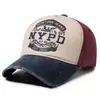 Gorra de béisbol estampada vintage desgastada transfronteriza marca de tendencia para hombre sombrero de pico protección solar sombrero bordado estilo para hombre y mujer